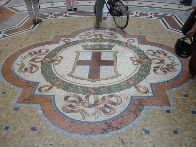 Stemma pavimento galleria Vittorio Emanuele