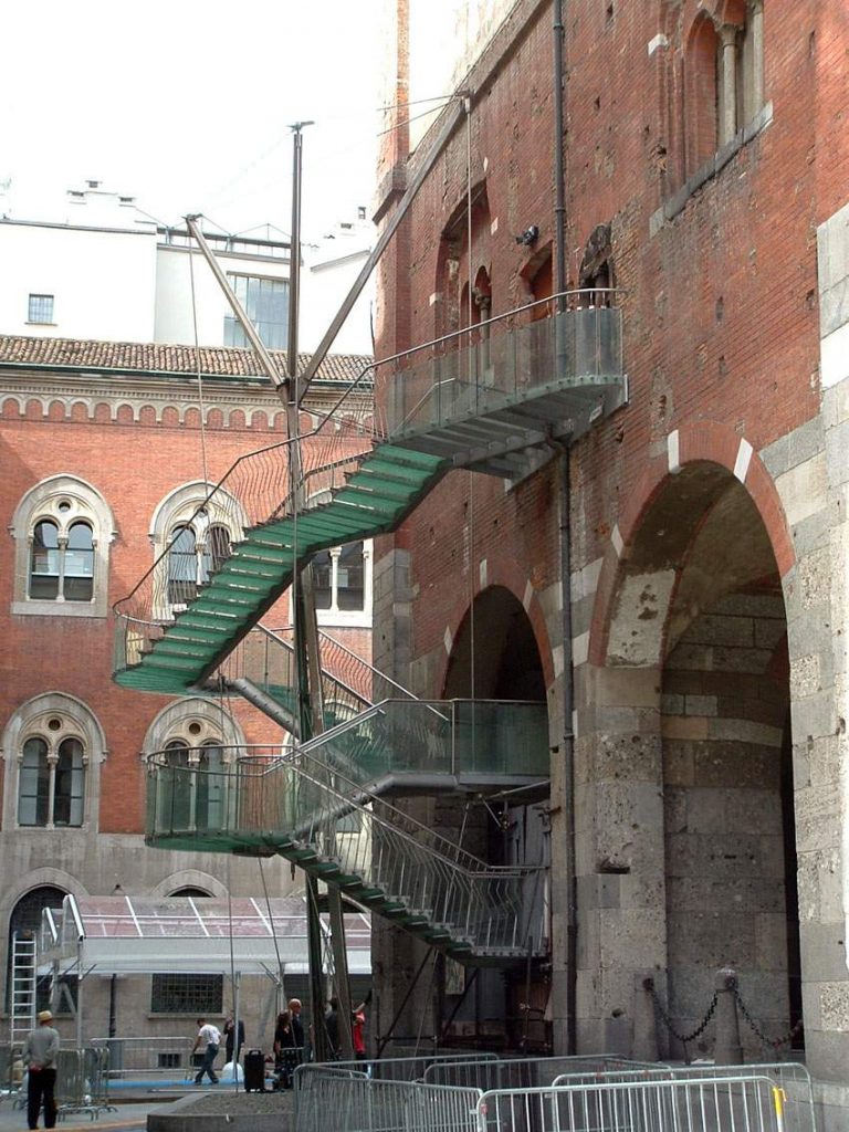 Scala di sicurezza del palazzo della Ragione.