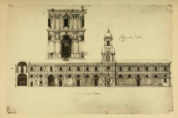 Palazzo dei Giureconsulti, progetto di Vincenzo Seregni precedente ai lavori del 1568