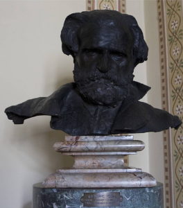 Busto in bronzo di Giuseppe Verdi (opera di Vincenzo Gemito)