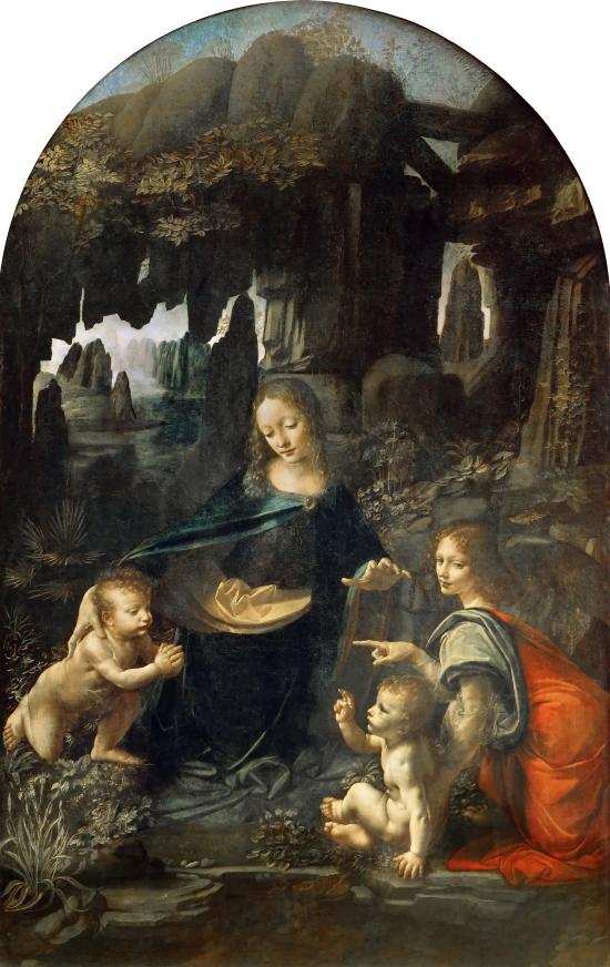 Vergine delle Rocce, Leonardo da Vinci , Louvre-Parigi