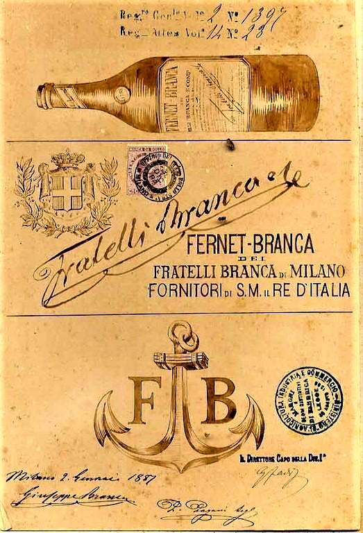 Marchio Fernet-Branca dal 1887