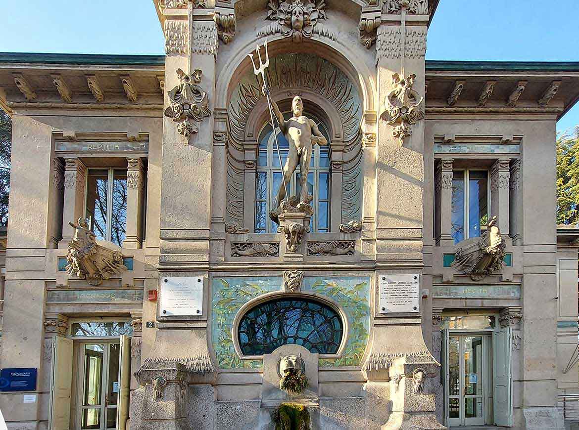 L'Acquario Civico, padiglione dell'Esposizione Internazionale di Milano