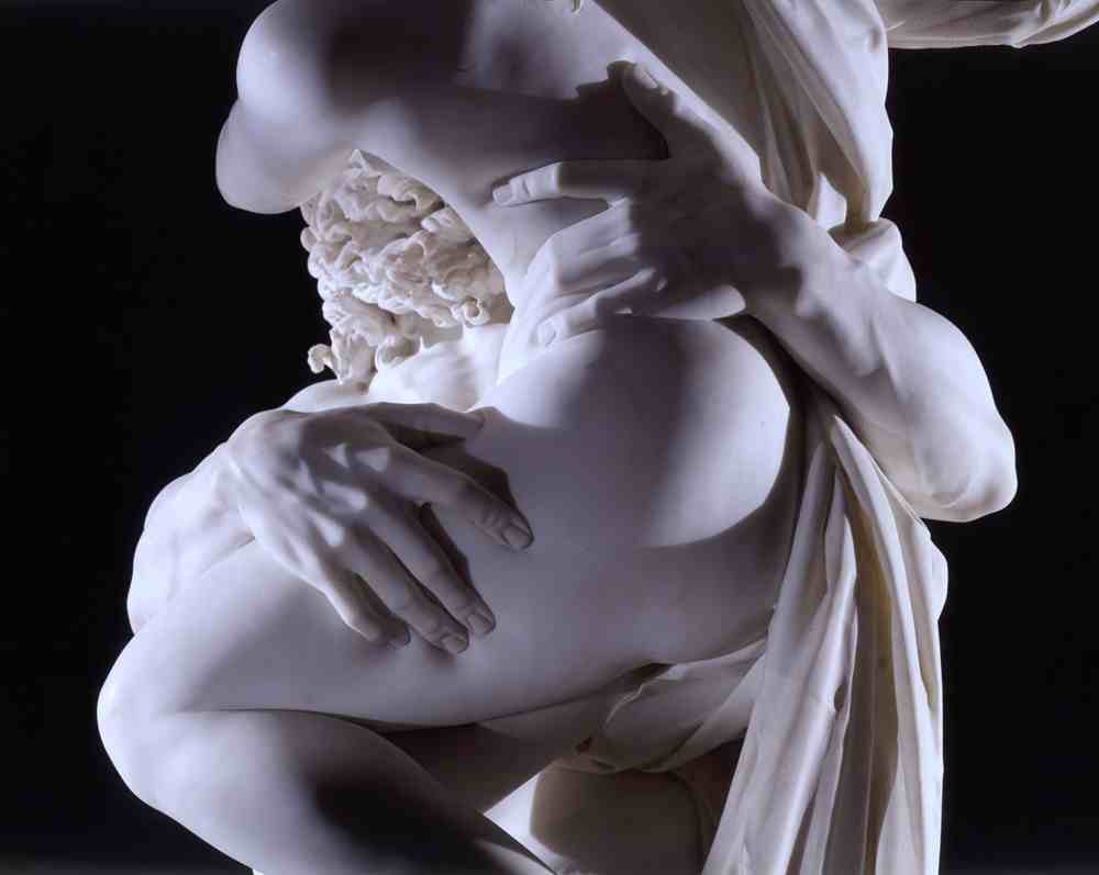Gian Lorenzo Bernini, Ratto di Proserpina, dettaglio mani foto11